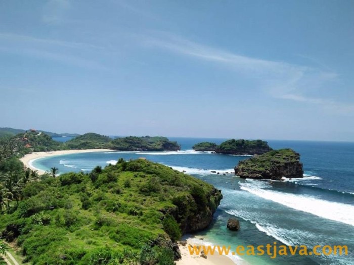 Karang bolong pacitan beach java east